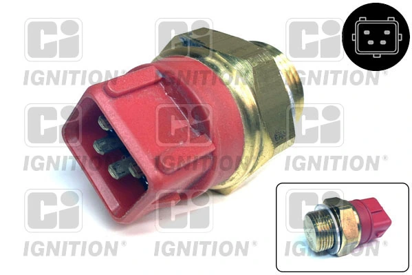  Sensor de temperatura do fluido de esfriamento (de ativação de ventilador do radiador) Ford Mondeo II sedan (BFP) (1996 - 2000) II