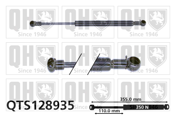 Amortecedor da capota para Alfa Romeo 147  937