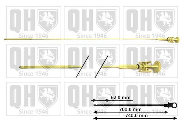 Sonda (indicador) do nível de óleo no motor Nissan Primastar  X83