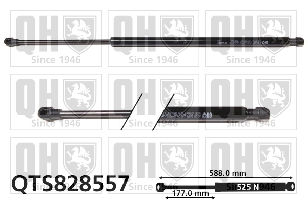 Amortecedor de tampa de porta-malas (de 3ª/5ª porta traseira) para Opel GRANDLAND A18, P1UO