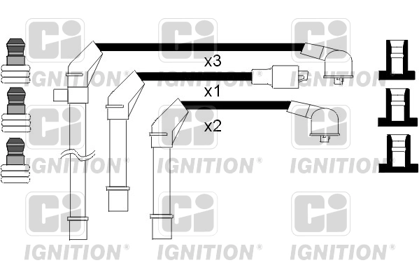Fios de alta voltagem, kit para Nissan Pathfinder R50