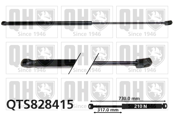  Amortecedor da capota Volvo V40 hatchback (525, 526) (2012 - 2019) 