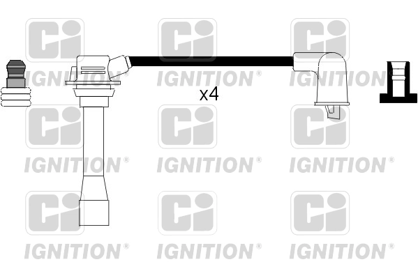 Fios de alta voltagem, kit Polcar MSQ0078