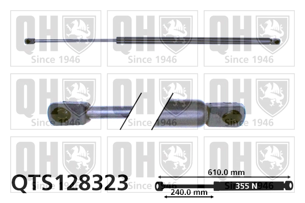  Amortecedor de tampa de porta-malas (de 3ª/5ª porta traseira) Citroen Saxo hatchback (S0, S1) (1996 - 2004) 
