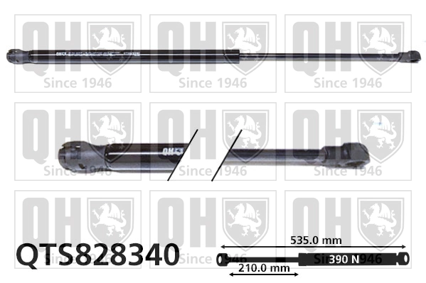 9800805480 Peugeot/Citroen Amortecedor de tampa de porta-malas (de 3ª/5ª porta traseira)