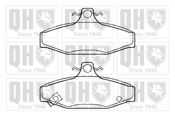 SP1066 Hyundai/Kia Sapatas do freio traseiras de disco