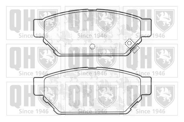 Sapatas do freio traseiras de disco Mitsubishi Lancer V CB, CD, CE