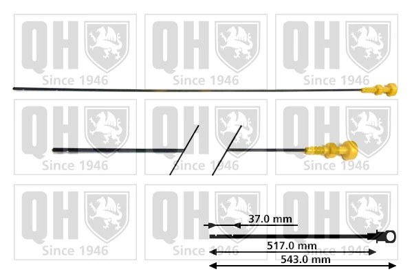 Sonda (indicador) do nível de óleo no motor Peugeot 205 I 741A, C