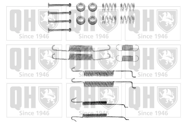 Compre Kit de montagem das sapatas traseiras de tambor Audi 80 