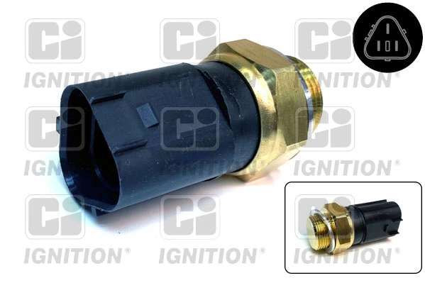  Sensor de temperatura do fluido de esfriamento (de ativação de ventilador do radiador) Audi A3 Sportback hatchback (8PA) (2004 - 2015) Sportback