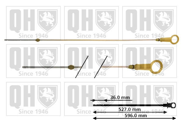 Sonda (indicador) do nível de óleo no motor para Renault Clio II SB0