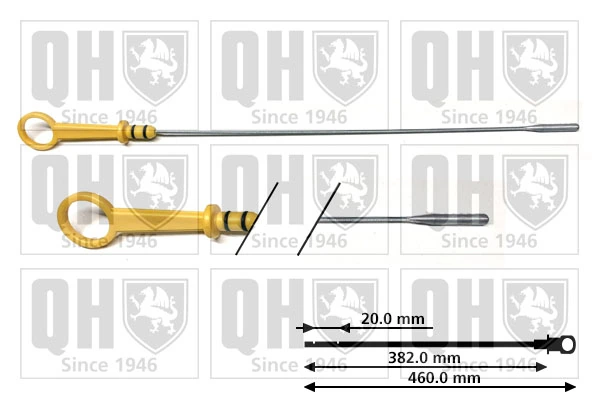 Sonda (indicador) do nível de óleo no motor Opel Vectra A 86, 87