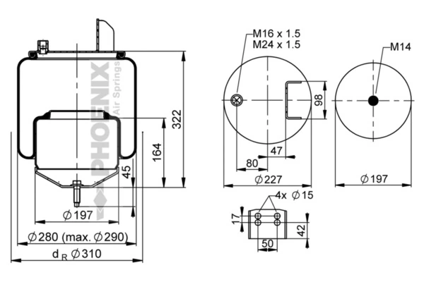 Compre 20427803 Volvo Coxim pneumático (suspensão de lâminas pneumática) do eixo
