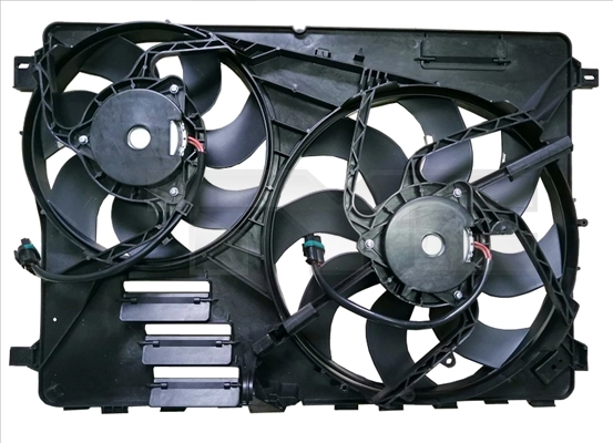 8290001 TYC Difusor do radiador de esfriamento, montado com motor e roda de aletas