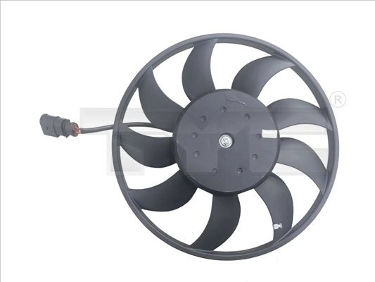 Ventilador elétrico de esfriamento montado (motor + roda de aletas) para Audi A3 8YS, 8YM
