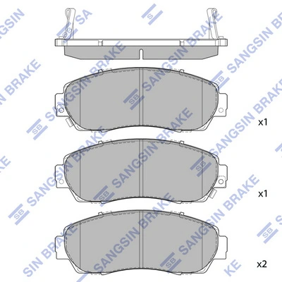  Sapatas do freio dianteiras de disco Honda CR-V V SUV (RW, RT) (2016 - 2022) V