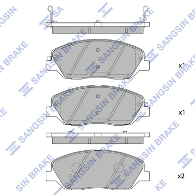 Sapatas do freio dianteiras de disco SsangYong Actyon preço, a partir de 26,67 USD