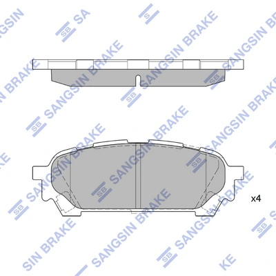  Sapatas do freio traseiras de disco Land Rover Freelander I SUV (L314) (1997 - 2006) I
