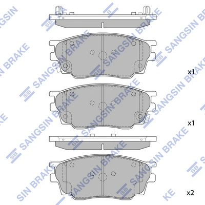 Sapatas do freio dianteiras de disco Mazda 323 preço, a partir de 22,12 USD