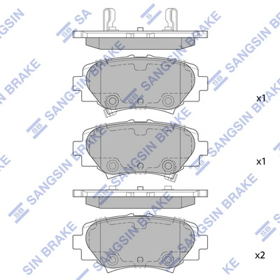 Sapatas do freio traseiras de disco Mazda 3 preço, a partir de 37,62 USD