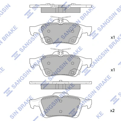 Sapatas do freio traseiras de disco Brembo DP24024 preço, a partir de 33,94 USD