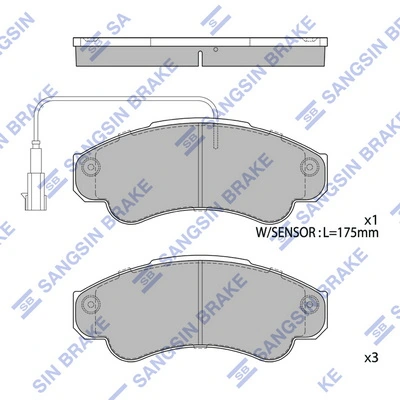 Sapatas do freio dianteiras de disco DP23024 Brembo