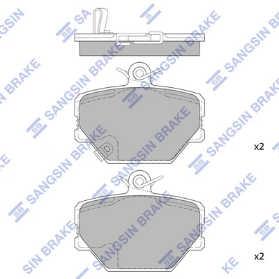 Compre Sapatas do freio dianteiras de disco Smart FORTWO 