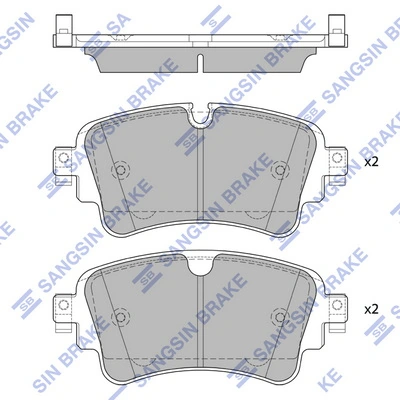 Sapatas do freio traseiras de disco para Audi A4 B9 8W2, 8WC