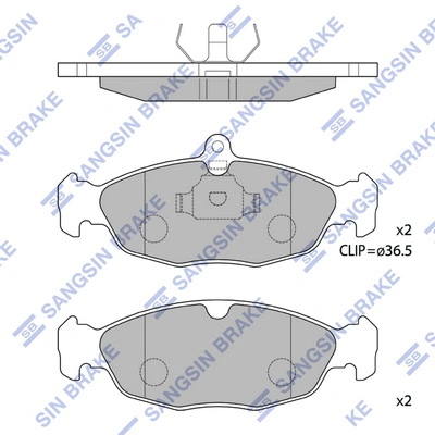 Sapatas do freio dianteiras de disco DP59004 Brembo