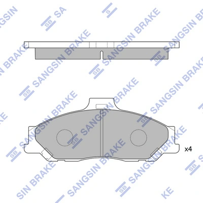 Compre UHY13323ZB Mazda Sapatas do freio dianteiras de disco