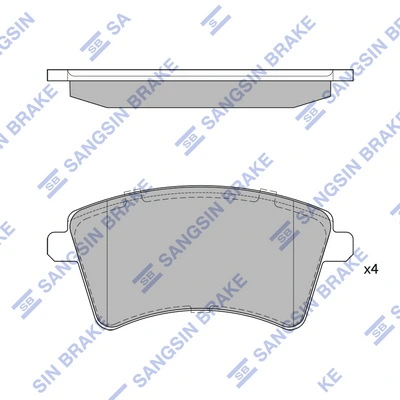 Sapatas do freio dianteiras de disco Peugeot/Citroen 1675994880 preço, a partir de 29,53 USD