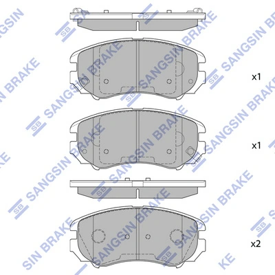 Sapatas do freio dianteiras de disco Hyundai Elantra preço, a partir de 30,81 USD