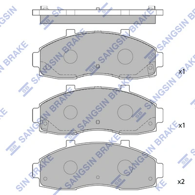 Compre 0K72G3328Z Hyundai/Kia Sapatas do freio dianteiras de disco