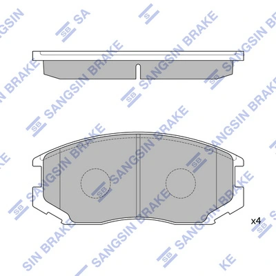 Compre 04465B4040 Toyota Sapatas do freio dianteiras de disco