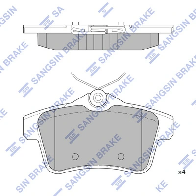 Sapatas do freio traseiras de disco Citroen C4 preço, a partir de 28,85 USD