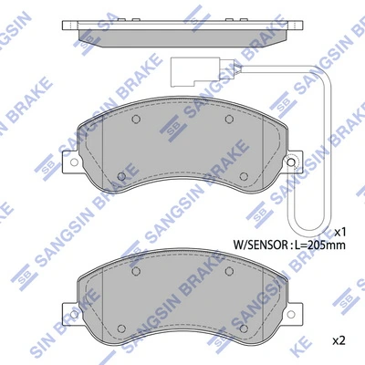Sapatas do freio dianteiras de disco para Ford Transit VI V347/8