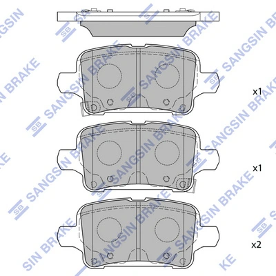 Compre 13517515 General Motors Sapatas do freio traseiras de disco