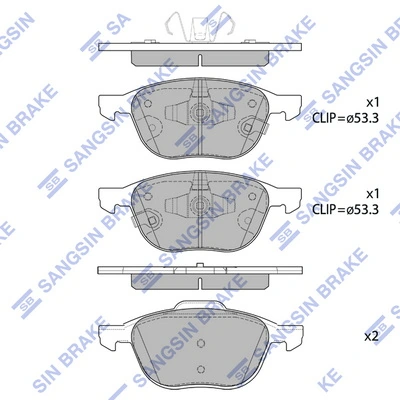 Sapatas do freio dianteiras de disco Ford C-Max preço, a partir de 27,77 USD