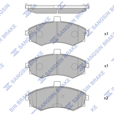 Compre PKAE21 Parts-Mall Sapatas do freio dianteiras de disco