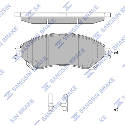 Sapatas do freio dianteiras de disco Suzuki Vitara preço, a partir de 33,84 USD