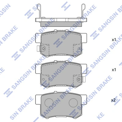 Sapatas do freio traseiras de disco Hyundai/Kia 43022S9A010 preço, a partir de 17,15 USD