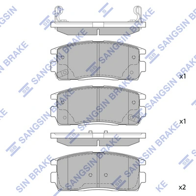 5580078J00 Suzuki Sapatas do freio traseiras de disco