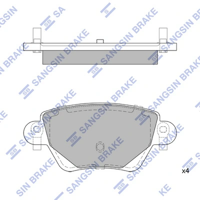 Sapatas do freio traseiras de disco para Ford Mondeo III B4Y
