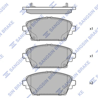 Compre Sapatas do freio dianteiras de disco Honda Accord 6