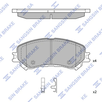  Sapatas do freio dianteiras de disco Renault Scenic GRAND IV monovolume (R9) (2016 - 2023) GRAND IV