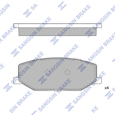 Sapatas do freio dianteiras de disco Lancia Delta I 831AB0