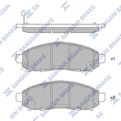 Compre Sapatas do freio dianteiras de disco Nissan Pathfinder 