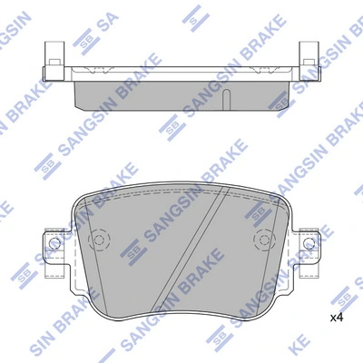 Sapatas do freio traseiras de disco Volkswagen Caddy preço, a partir de 28,78 USD
