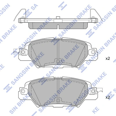 Sapatas do freio traseiras de disco Mazda KBY62648Z