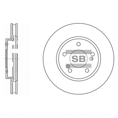  Disco do freio dianteiro Mitsubishi Galant IX sedan (DJ, DM) (2004 - 2012) IX